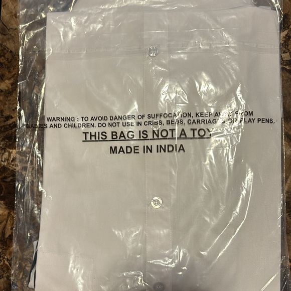 Plus ASHLEY STEWART Blue Striped Sleeved White Cotton Blend Shirt 14 - Picture 5 of 5